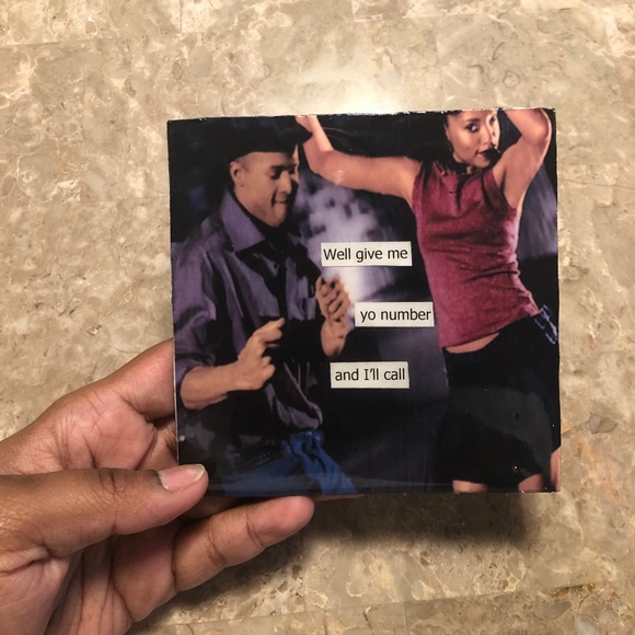 Give Me Yo Numba Custom Coaster - Picture 1 of 2